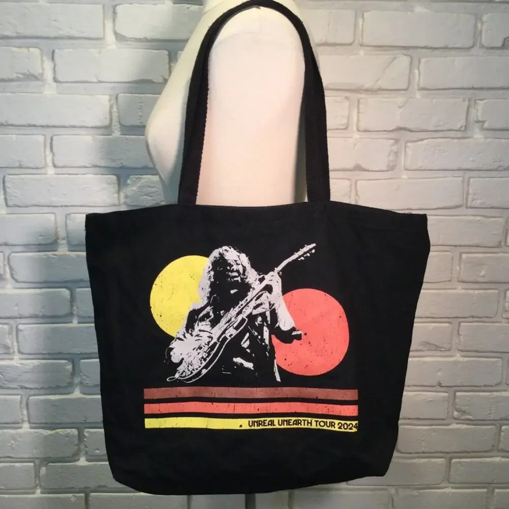 HOZIER UNREAL UNEARTH TOUR 2024 Black Tote Bag Official Merch!